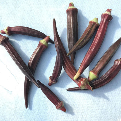 Burgundy Okra vendor-unknown