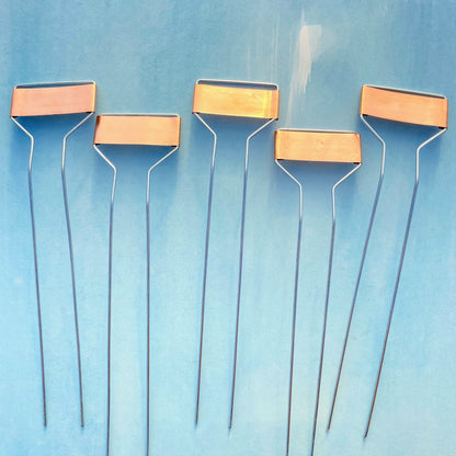 10" Copper Plant Labels