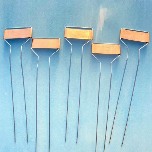 10" Copper Plant Labels