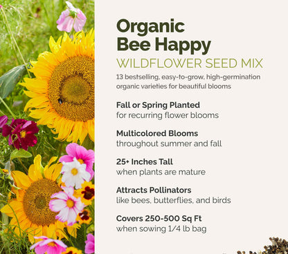 A visual overview of the wildflower seed mix, showcasing expected floral blooms.